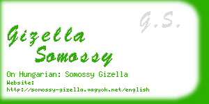 gizella somossy business card